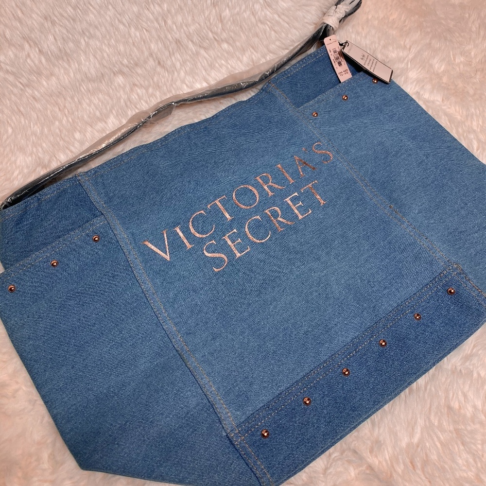 Victoria's Secret Denim Tote Bag